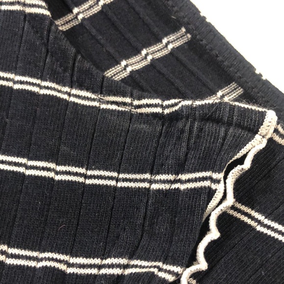 Derek Lam 10 Crosby Navy and White Striped Layered Tank Dress - Picture 7 of 9